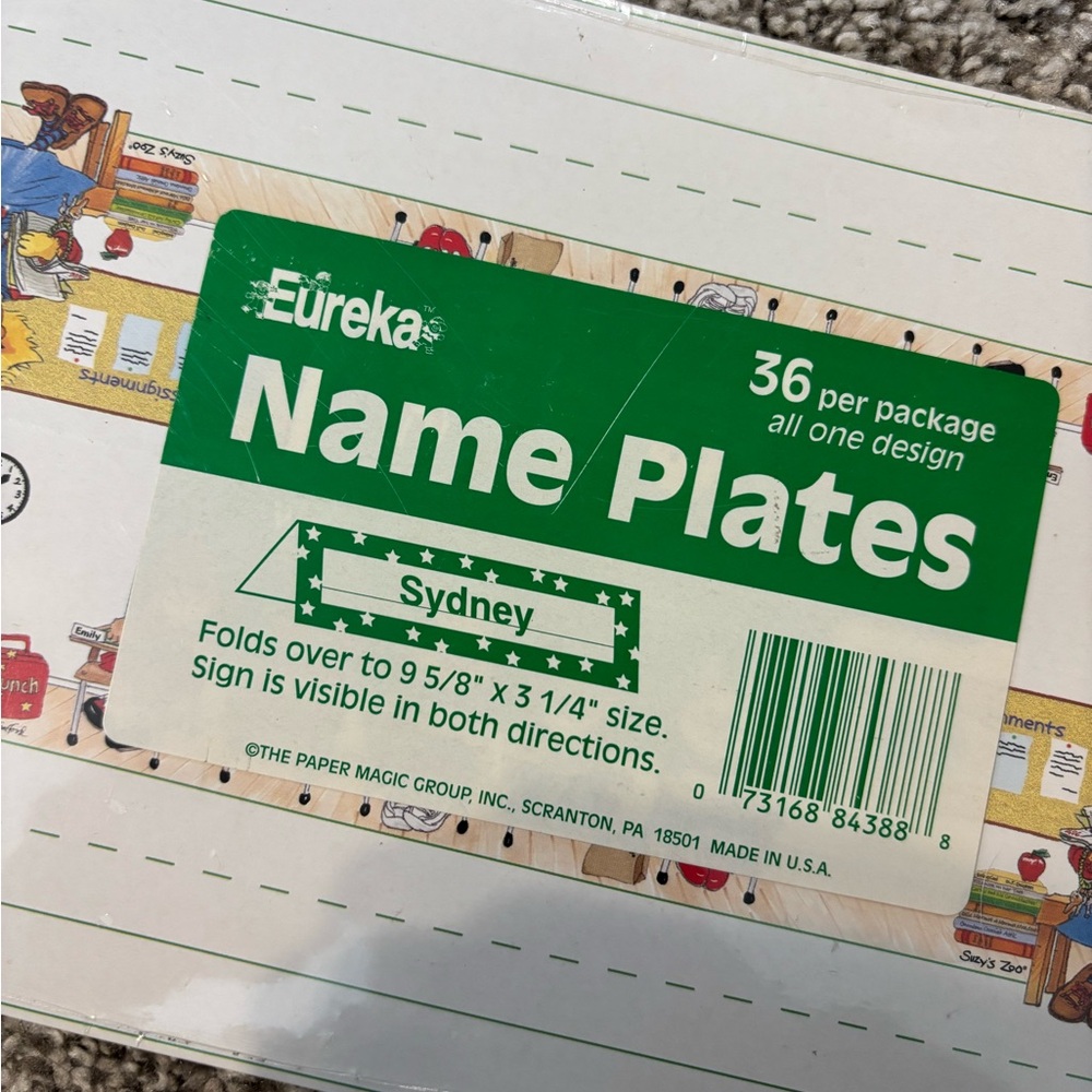 Eureka Name Plates - Green